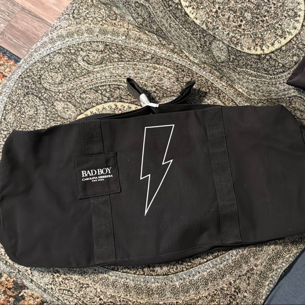 Carolina Herrera bad boy Black Duffel Bag